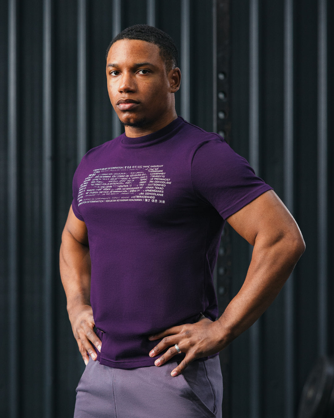 Herren Aspire T-Shirt Purple