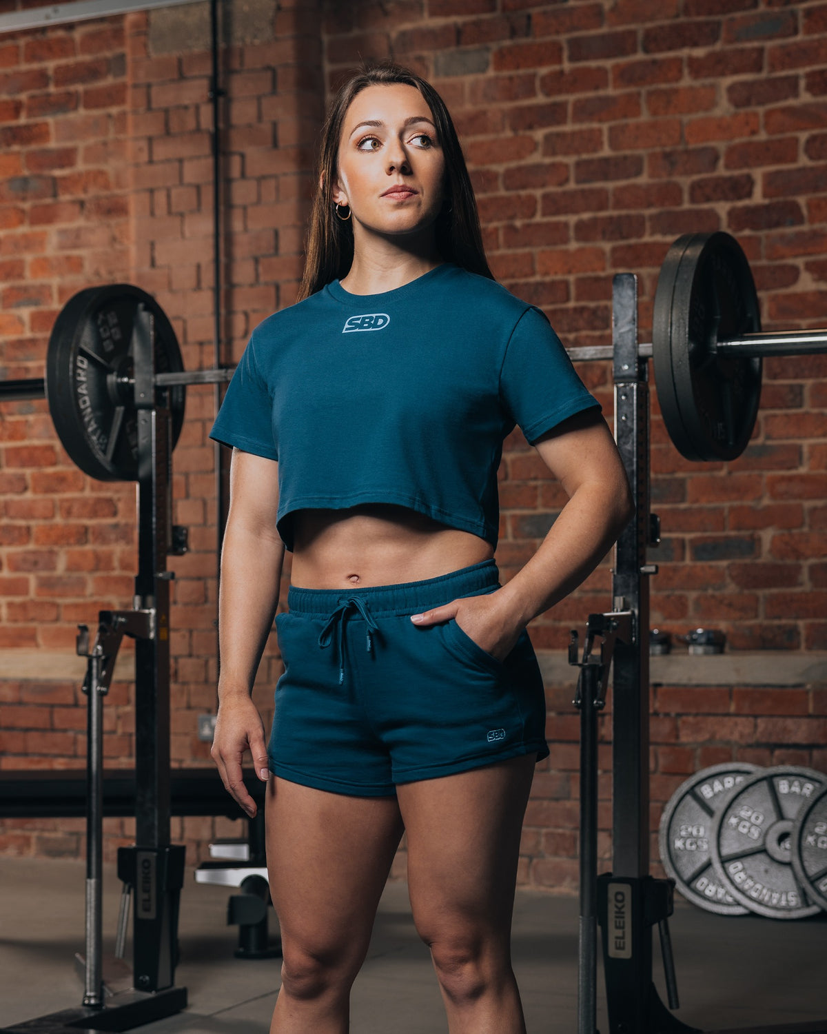 Reflect Crop Top Teal