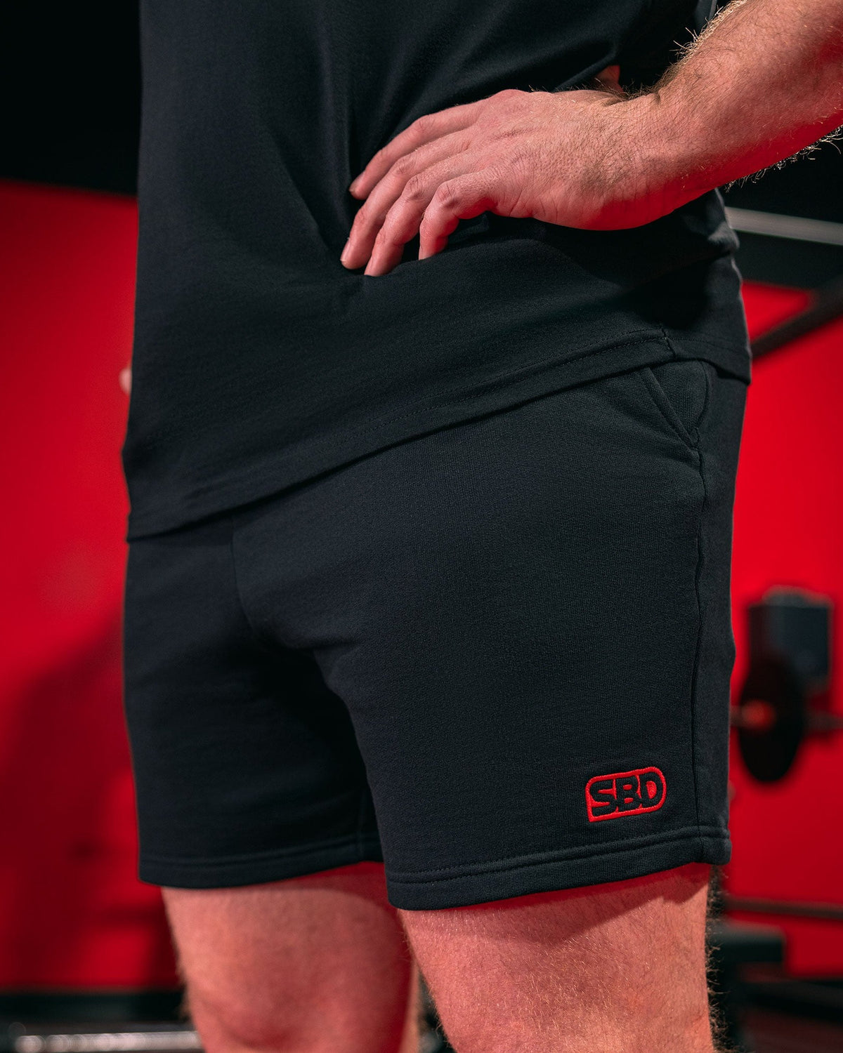 SBD Shorts Männer schwarz Details