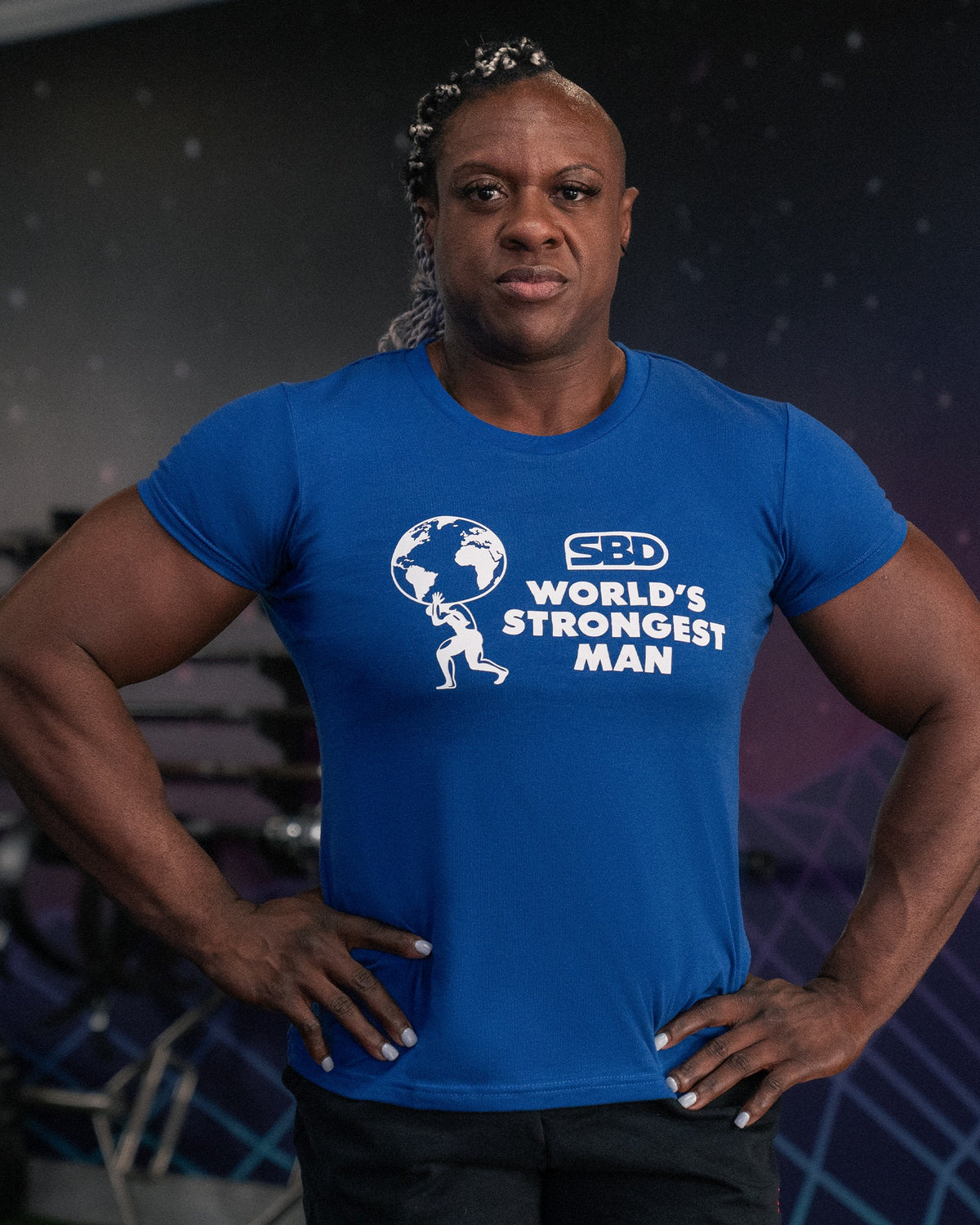 SBD World's Strongest Man T-Shirt 2024 Final königsblau 1