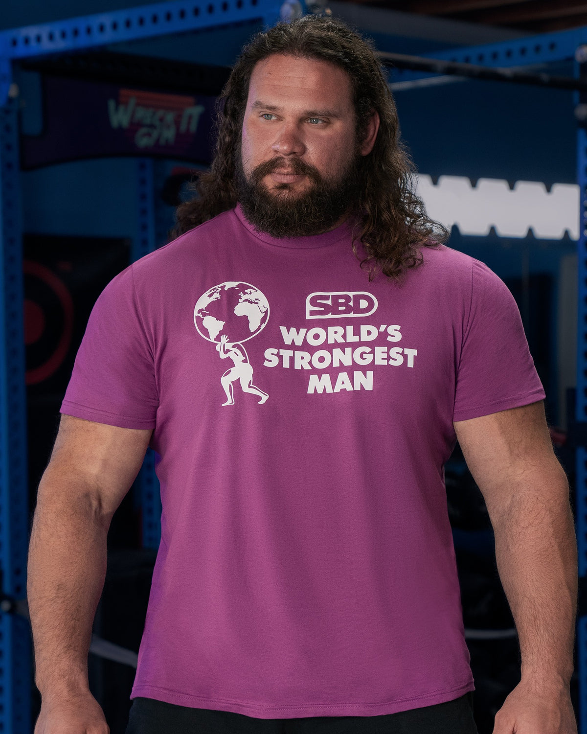 SBD World's Strongest Man T-Shirt 2024 Heats violett 1