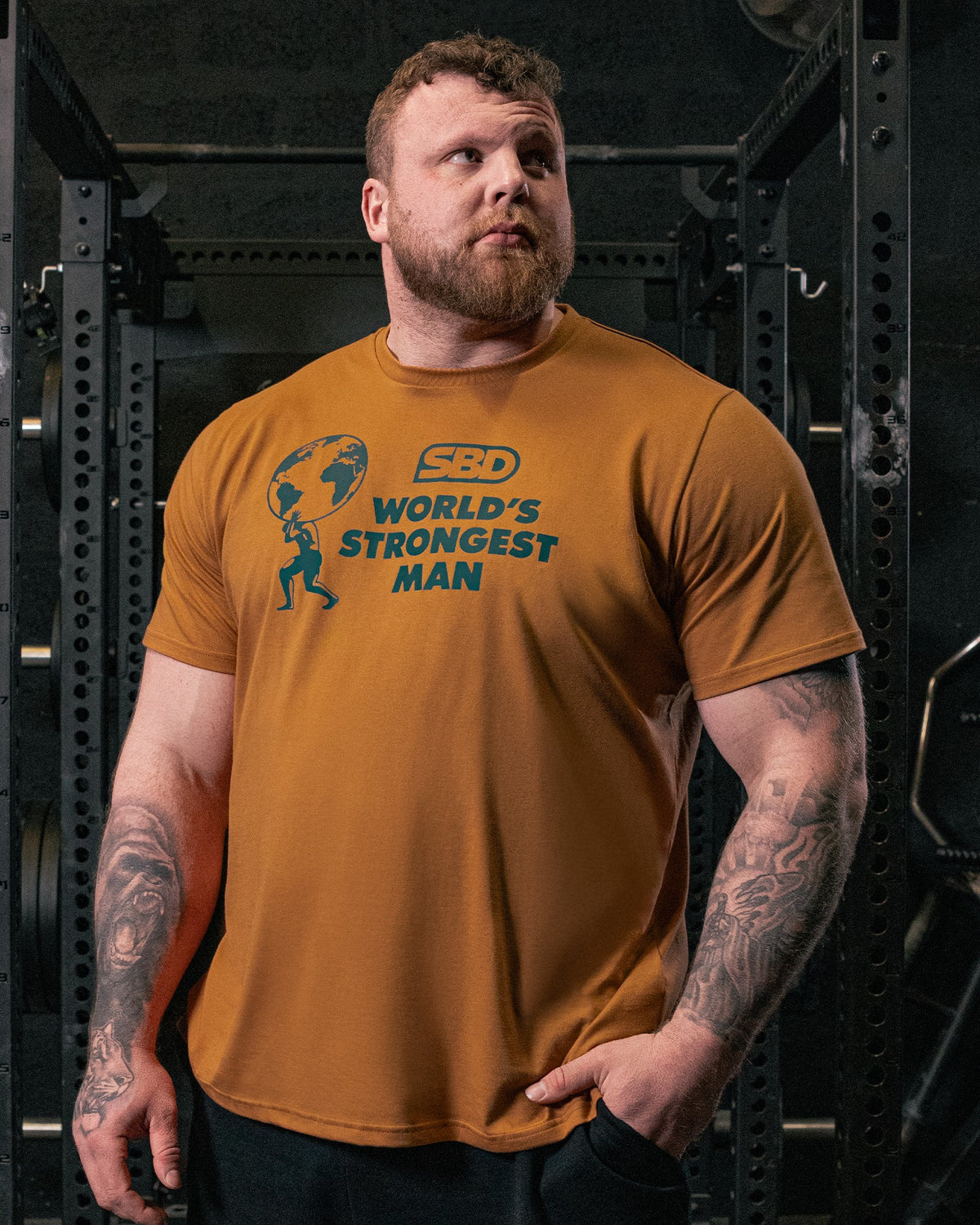 SBD World's Strongest Man T-Shirt 2025 Finals Rust 1