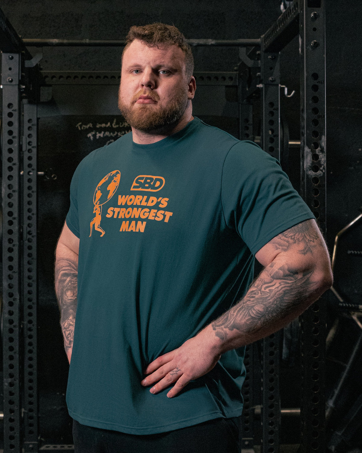 SBD World's Strongest Man T-Shirt 2025 Heats Navy 1