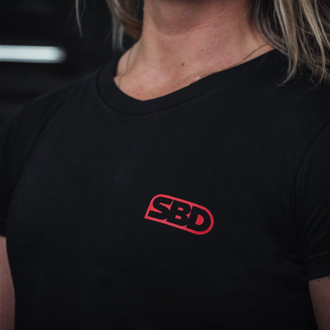 SBD Classic T-Shirt schwarz Frauen Details