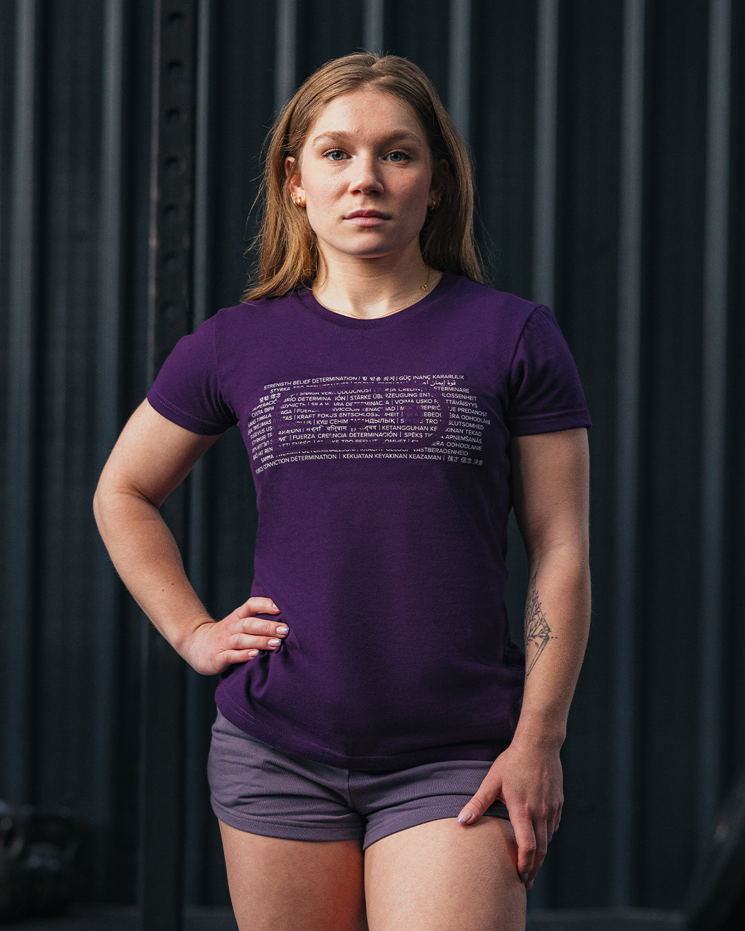 T-Shirt Aspire Purple Femme