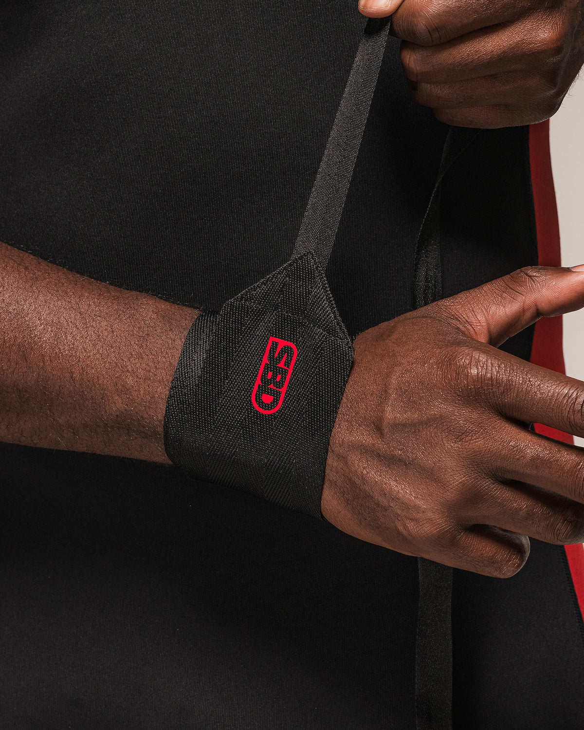 SBD Fabric Weightlifting Wrist Wraps mit Webband zum Abbinden