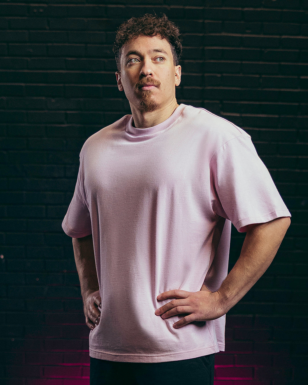 Unisex Nova Oversized T-Shirt Pastel Pink