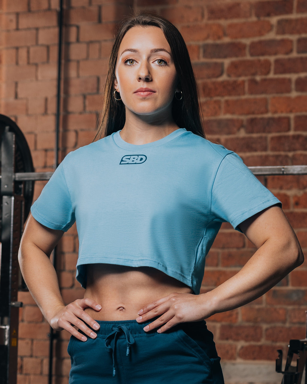 Reflect Crop Top Blue
