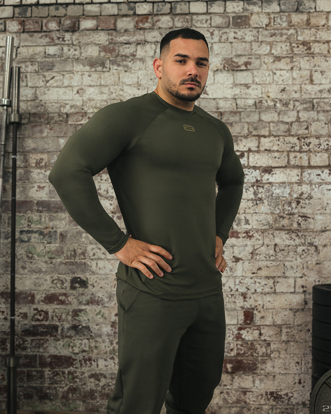 Herren Resolve Langarm Training Shirt