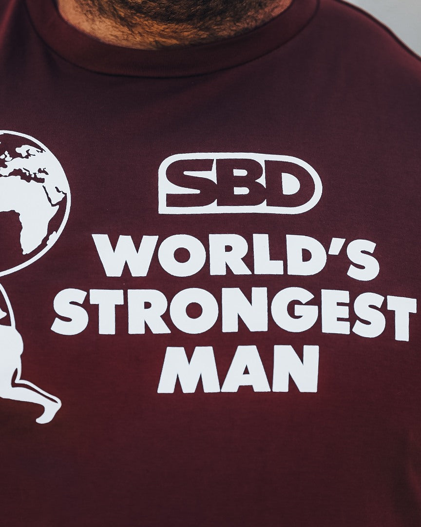 SBD World's Strongest Man T-Shirt 2021 Finals ziegelrot 2