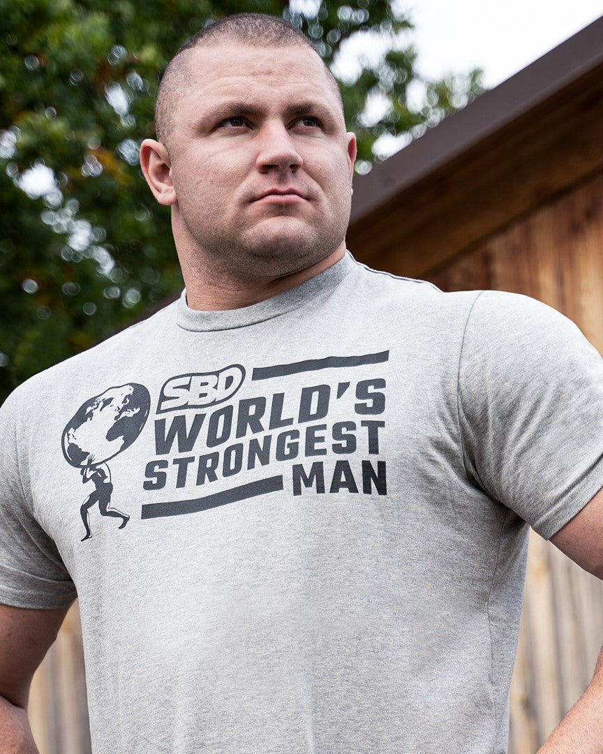 SBD World's Strongest Man T-Shirt grau 2