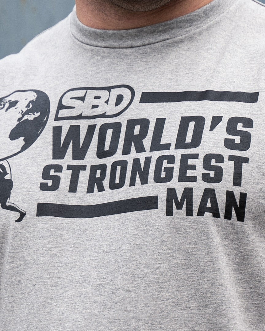 SBD World's Strongest Man T-Shirt grau Details