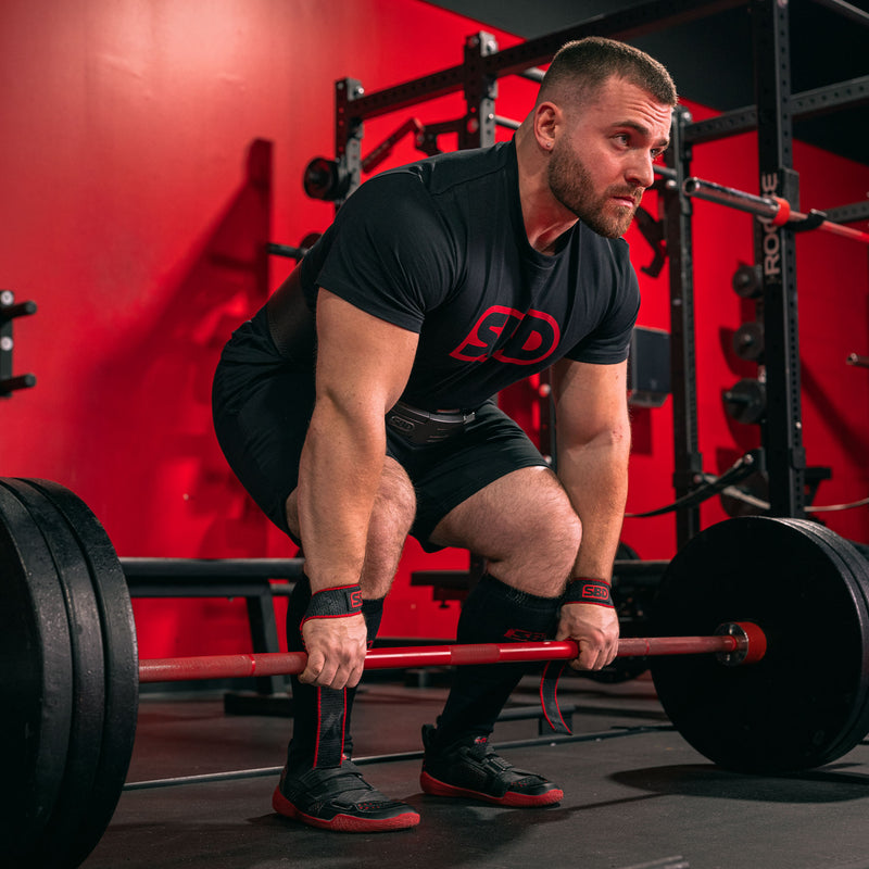 SBD Lifting Straps Gym Black Red